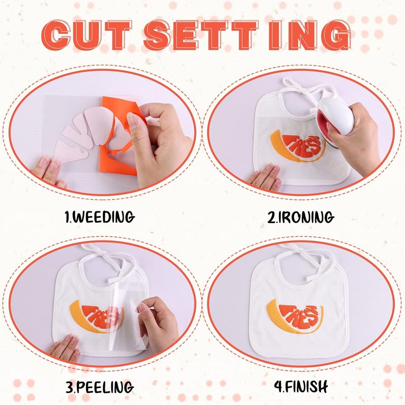 Tintnut Puff Vinyl Heat Transfer - 10inches x 6ft 3D Reddish Orange Puff HTV Roll Heat Transfer Vinyl Foaming Colorful Puffy Iron on Vinyl for T-Shirts DIY Compatible with Cricut or Silhoutte Cameo - Image 4